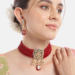 Anouk Gold-Plated Kundan Jewellery Set-picture-45