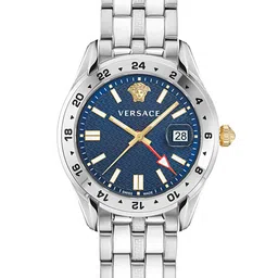 Versace Men Textured Dial & Stainless Steel Straps Analogue Watch VE7C00523-image-43