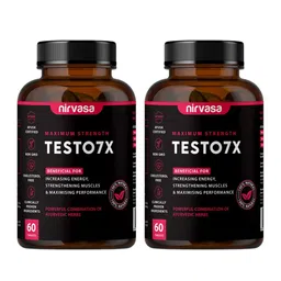 Nirvasa Set Of 2 Testo 7X Tablets With Tribulus - 60 Tablets Each-image-5