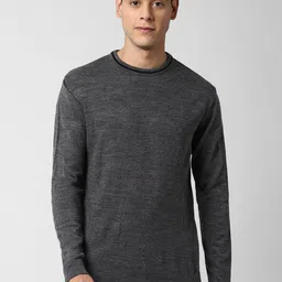 Peter England Casuals Men Charcoal Pullover-picture-23