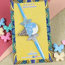 Asthetika Boys Ice-Cream Thread Rakhi With Roli Chawal image 3