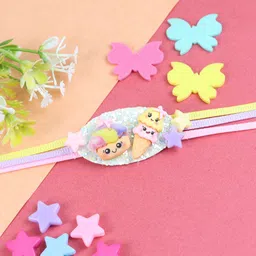 Asthetika Kids Ice-cream Donut Thread Rakhi With Roli Chawal-picture-33