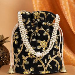 TEEJH Embroidered Potli Clutch-picture-16
