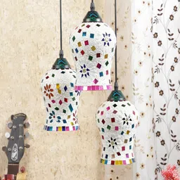 MFD HOME FURNISHING Multicoloured Printed Traditional Cluster Light-picture-23