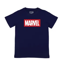 Marvel by Wear Your Mind Boys Navy Blue Typography Printed T-shirt-picture-52