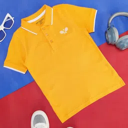 Pantaloons Junior Boys Polo Collar Cotton T-shirt-picture-37