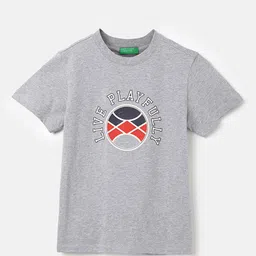 United Colors of Benetton Boys Graphic Printed Pure Cotton T-shirt-picture-29
