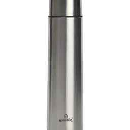 Speedex Silver-Toned Single Stainless Steel Solid Double Wall Vacuum Water Bottle 1ltr-image-28