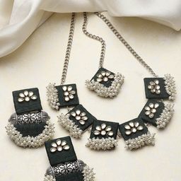 PANASH Silver Plated Jewellery Set-picture-36