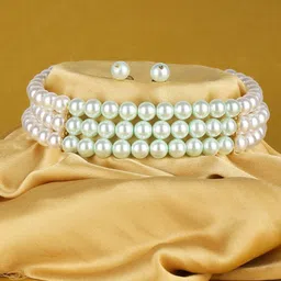 House of Pataudi Gold-Plated Pearls Beaded Jewellery Set-picture-39