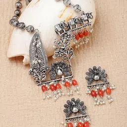Moedbuille Silver-Plated Artificial Beaded Jewellery Set-picture-28