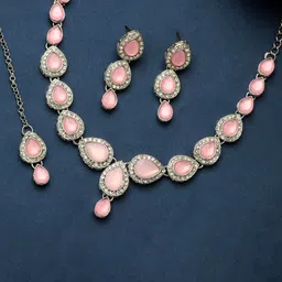 Atasi International Silver-Plated Kundan-Studded Jewellery Set-picture-21