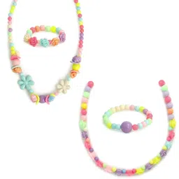 EL REGALO Girls Set Of 2 Yellow & Purple Jewellery Set-image-21