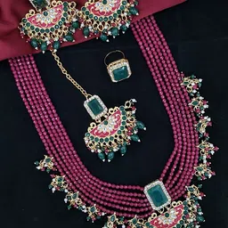 Anouk Gold-Plated Stone-Studded Jewellery Set-picture-37