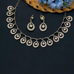 Atasi International Silver-Plated & Crystal Sudded Jewellery Set-picture-27