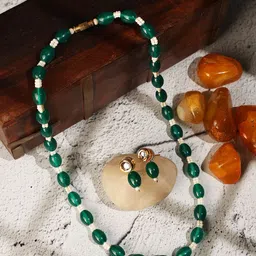 ANIKAS CREATION Gold-Plated Beaded Jewellery Set-picture-10