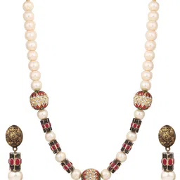 Anvik Gold-Plated Beaded Jewellery Set-image-38