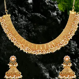 YouBella Gold-Plated Artificial Beaded Jewellery Set-image-97
