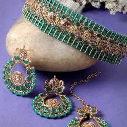Sukkhi Gold Plated & Kundan Jewellery Set-picture-53