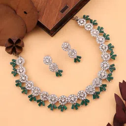 Anouk Green Stone-Studded Jewellery Set-picture-40