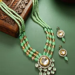 aadita Stone-Studded & Beaded Jewellery Set-picture-39