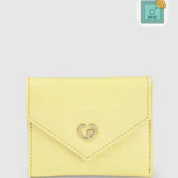 Caprese Women Abstract Textured Envelope Style Three Fold Wallet with Iridescent Effect-picture-29