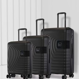 Nasher Miles Boston Set Of 3 Textured Hard-Sided Trolley Bags-picture-43