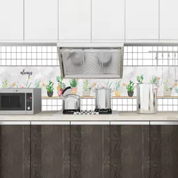 Jaamso Royals Oil Proof Rust Proof Kitchen Wallpaper-picture-10