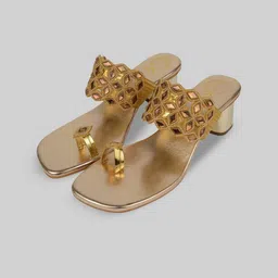 AZ Footwear Embellished Open Toe Block Heels-picture-33