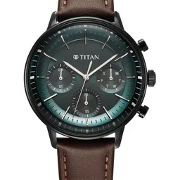 Titan Men Textured Dial & Leather Straps Analogue Multi Function Watch 90171NL01-picture-30