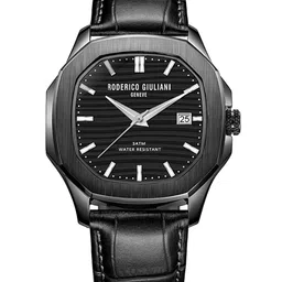 RODERICO GIULIANI Unisex Black Dial & Black Leather Straps Analogue Watch RG-MLEA73000002-picture-12