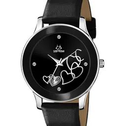 Septem Women Black Embellished Dial & Straps Analogue Watch SP-122-Black-Septem-Black-picture-41