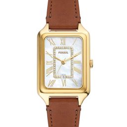 Fossil Women White Embellished Dial & Leather Straps Raquel Analogue Watch ES5307-picture-44