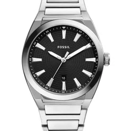 Fossil Men Black Dial & Silver-Toned Bracelet Style Straps Analogue Watch FS5821-picture-10