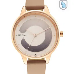 Titan Women Rose Gold-Toned Brass Dial & Beige Steel Straps Analogue Watch 2648WL05-image-98