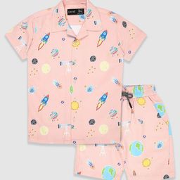 CAVIO Boys Printed Half Sleeve Shirt With Short-picture-14