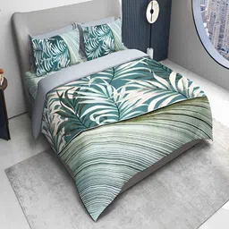 GAPU & BALY Multicoloured Floral 120 TC King Bedsheet with 2 Pillow Covers-picture-11