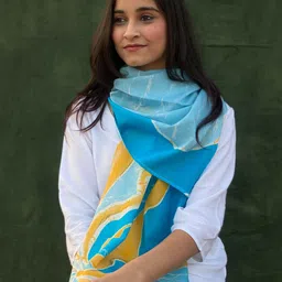 BUTA BUTI Abstract Printed Cotton Scarves-picture-12