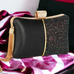 Toobacraft Sequined Embellished Box Clutch-picture-26