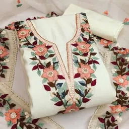 KALINI Embroidered Pure Silk Unstitched Dress Material-picture-27