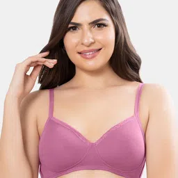 Amante Solid Padded Wirefree Cotton Casual T-shirt Bra - BRA10202-picture-23