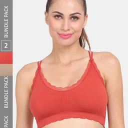 Amour Secret Pack of 2 Anti-Odour Sports Bra - Lightly Padded-picture-23