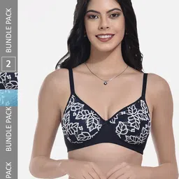 StyFun Pack of 2 Floral Full Coverage Lightly Padded Bra With All Day Comfort-picture-39