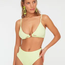 Trendyol Women Green Solid Swim Bottom-picture-23