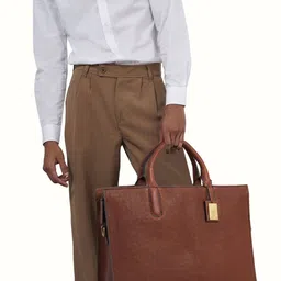 Hidesign Men Up To 15 inch Leather Laptop Bag-picture-27