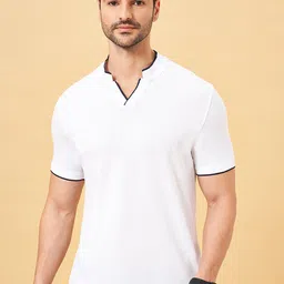 BYFORD by Pantaloons Mandarin Collar Slim Fit T-shirt-picture-47