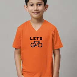 Friskers Boys Graphic Printed V-Neck Pure Cotton T-Shirt-picture-30