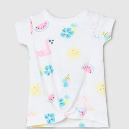 max Girls Printed Pure Cotton T-shirt-picture-49