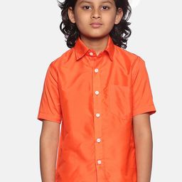 Sethukrishna Boys Orange Classic Casual Shirt-picture-41