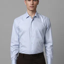 Luxure by Louis Philippe Checked Cotton Classic Fit Opaque Formal Shirt-image-54